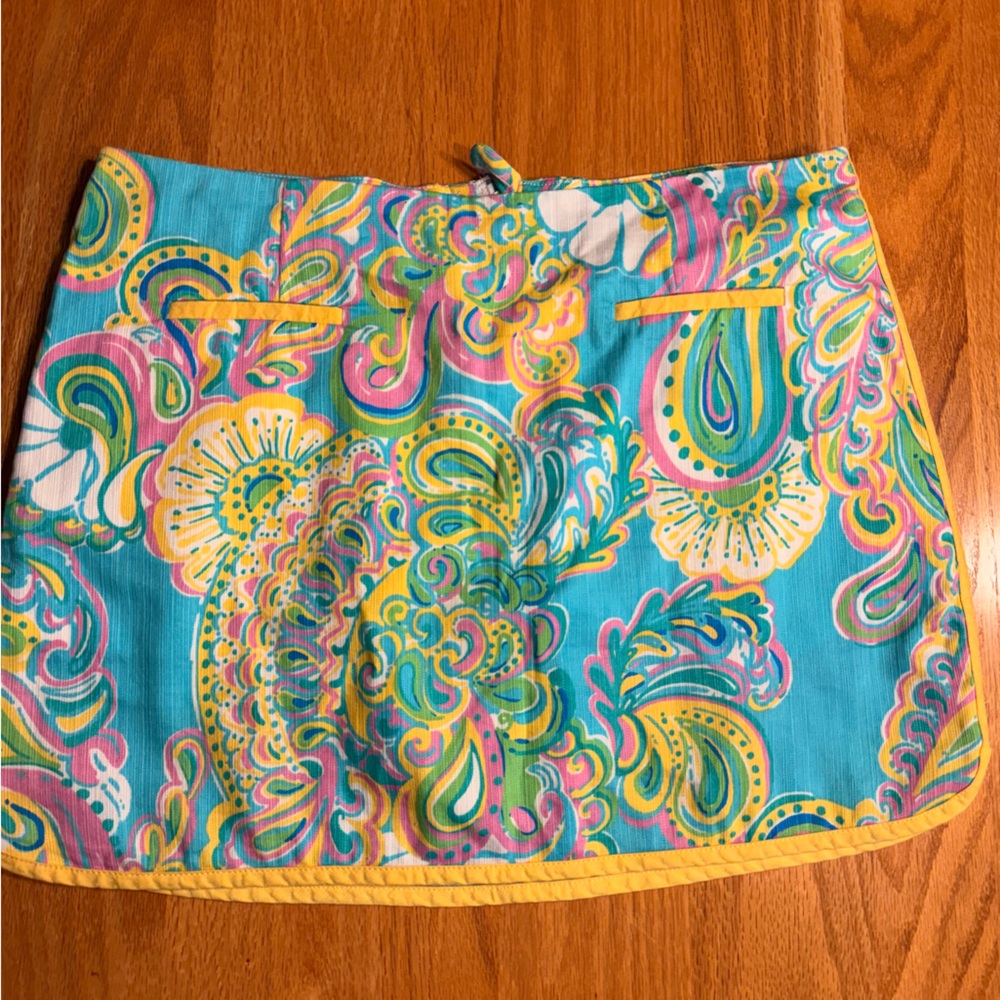 Lilly Pulitzer Colorful Paisley Mini Skirt